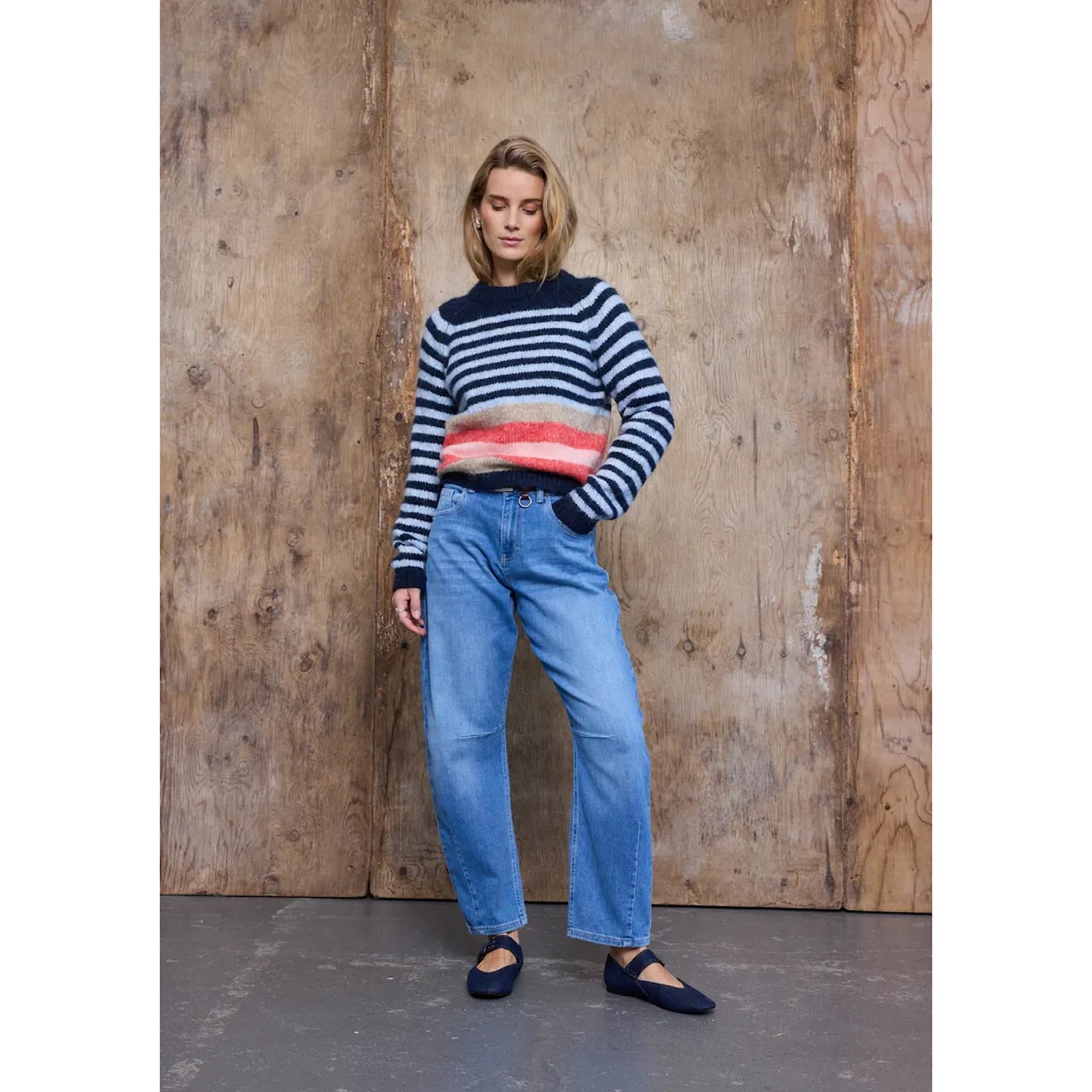 Pulz Zanni Barrel Leg Jeans