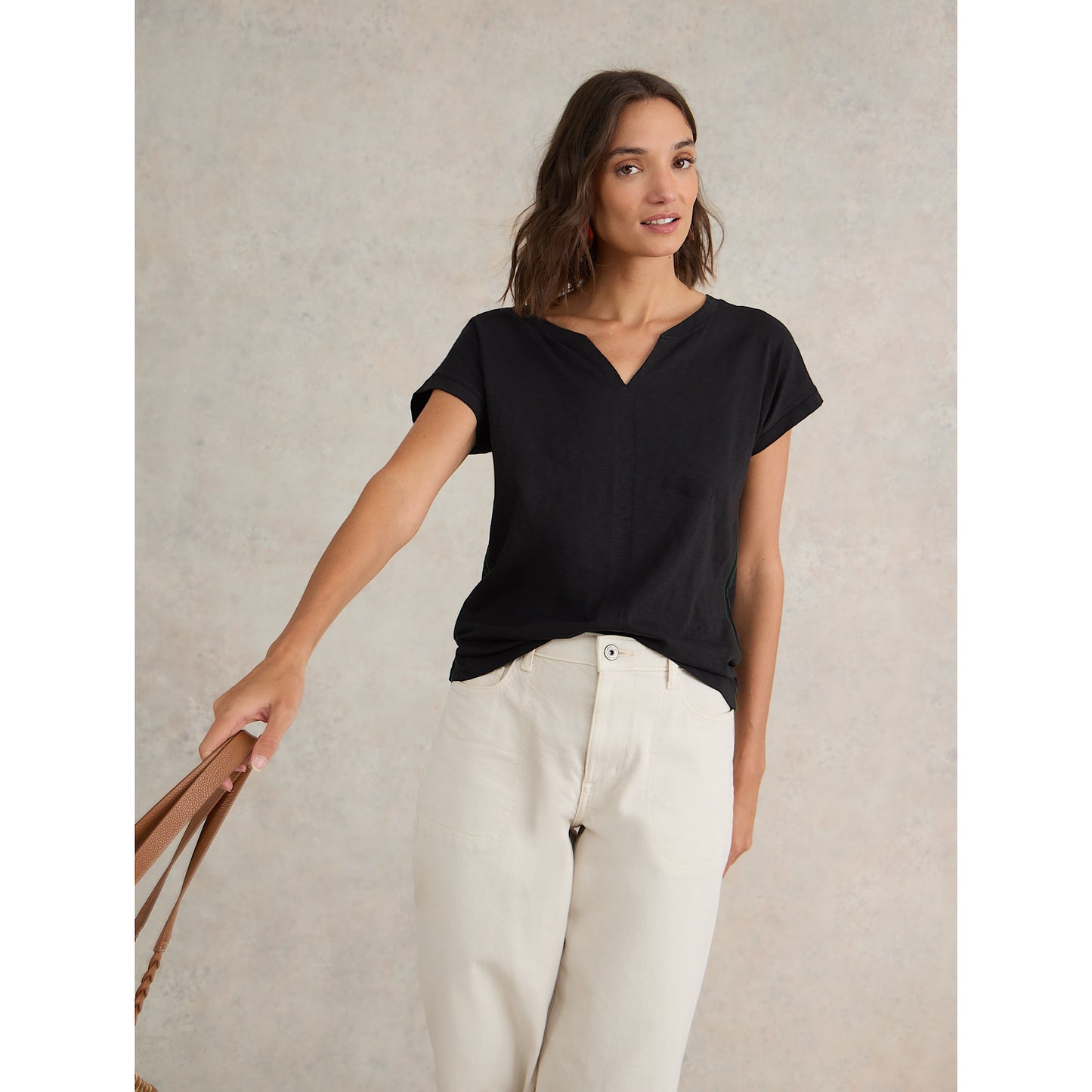 White Stuff Nelly Notch Neck T-Shirt
