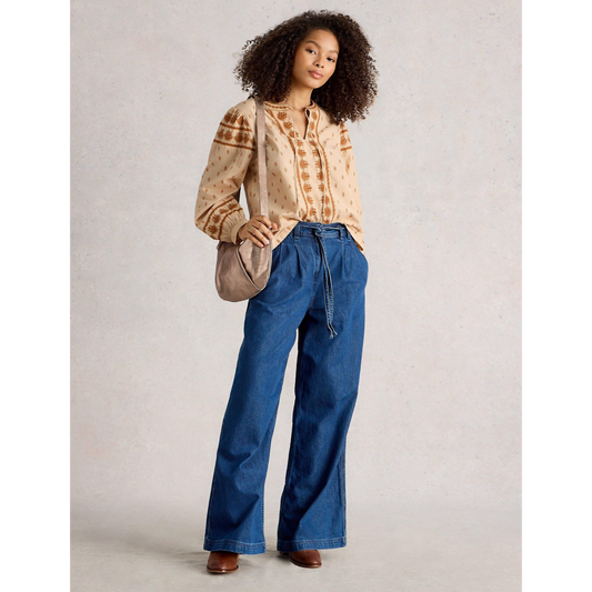 White Stuff Lila Embroidered Top