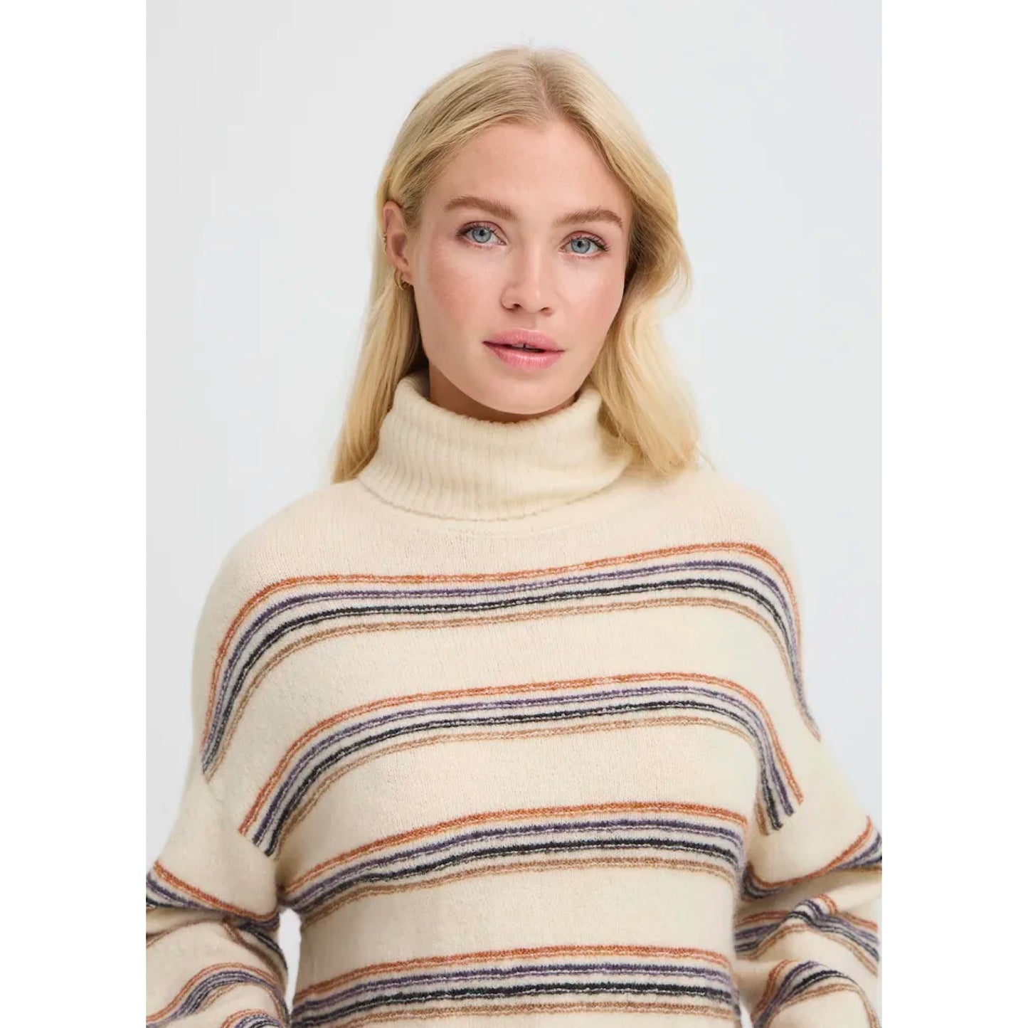 B.Young Monna Stripe Roll Neck