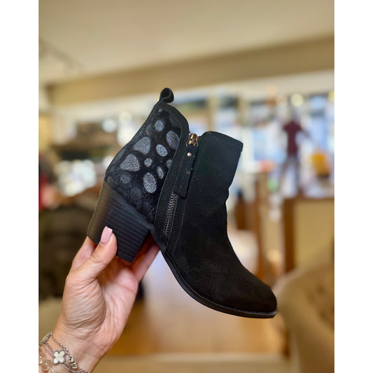 Carmela Leopard Heel Ankle Boot