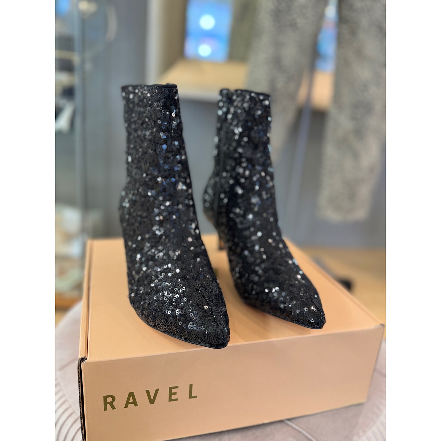 Ravel Currans Black Sequin Boot