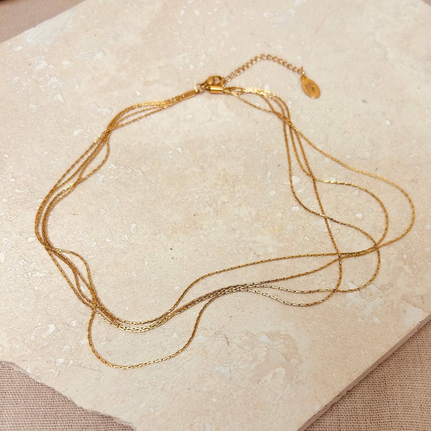 Little Nell Everyday Gold Multi-strand Choker Necklace