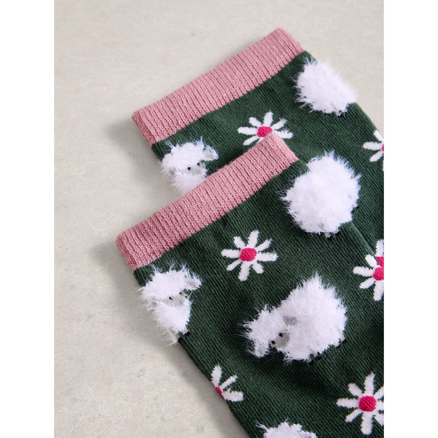 White Stuff Fluffy Sheep Ankle Socks