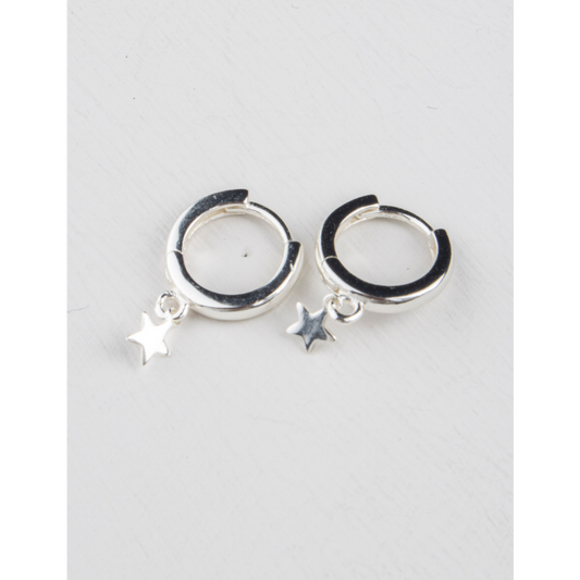 Olia Zuri Tiny Star Earrings Sterling Silver