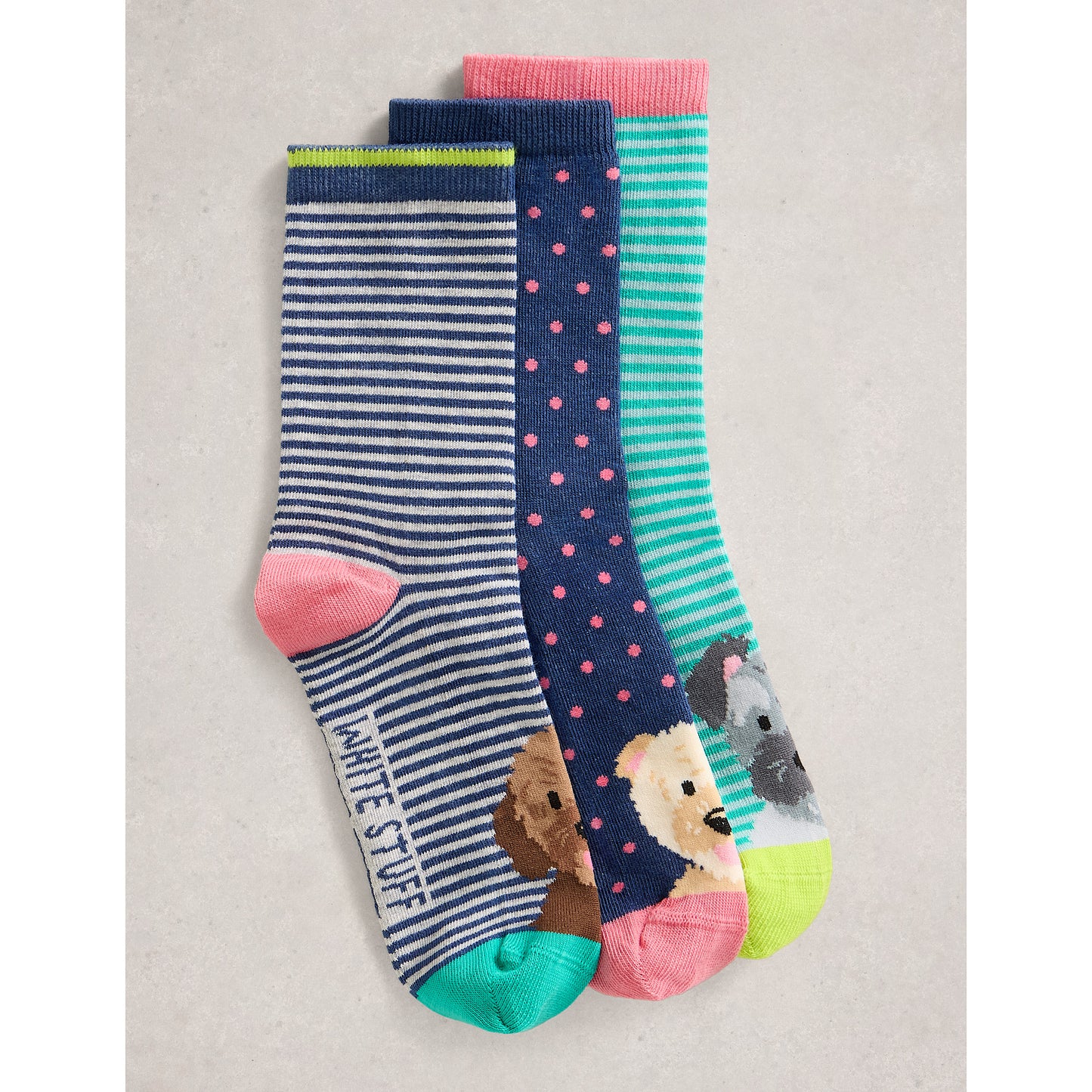 White Stuff Dog Pals Ankle Socks Set
