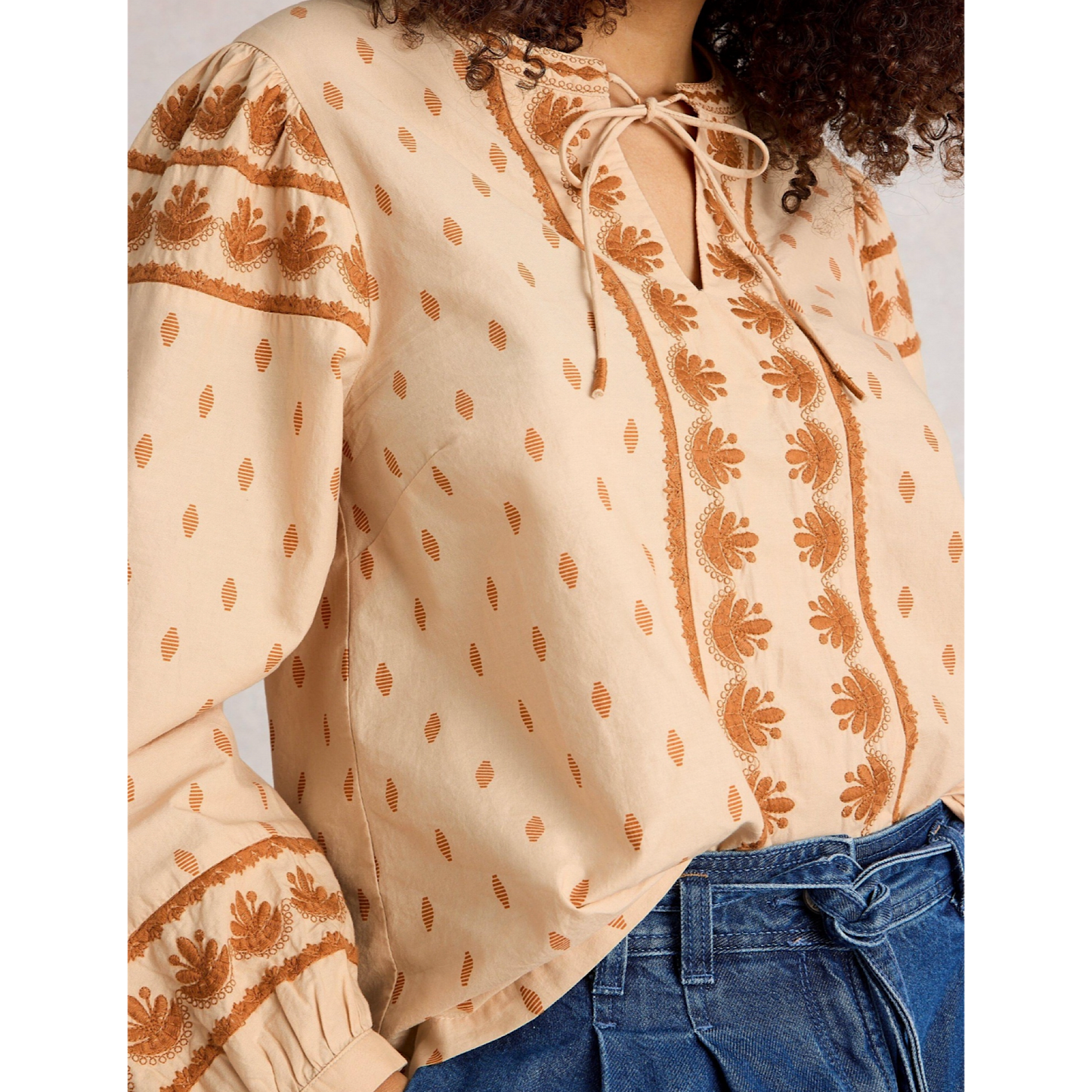 White Stuff Lila Embroidered Top