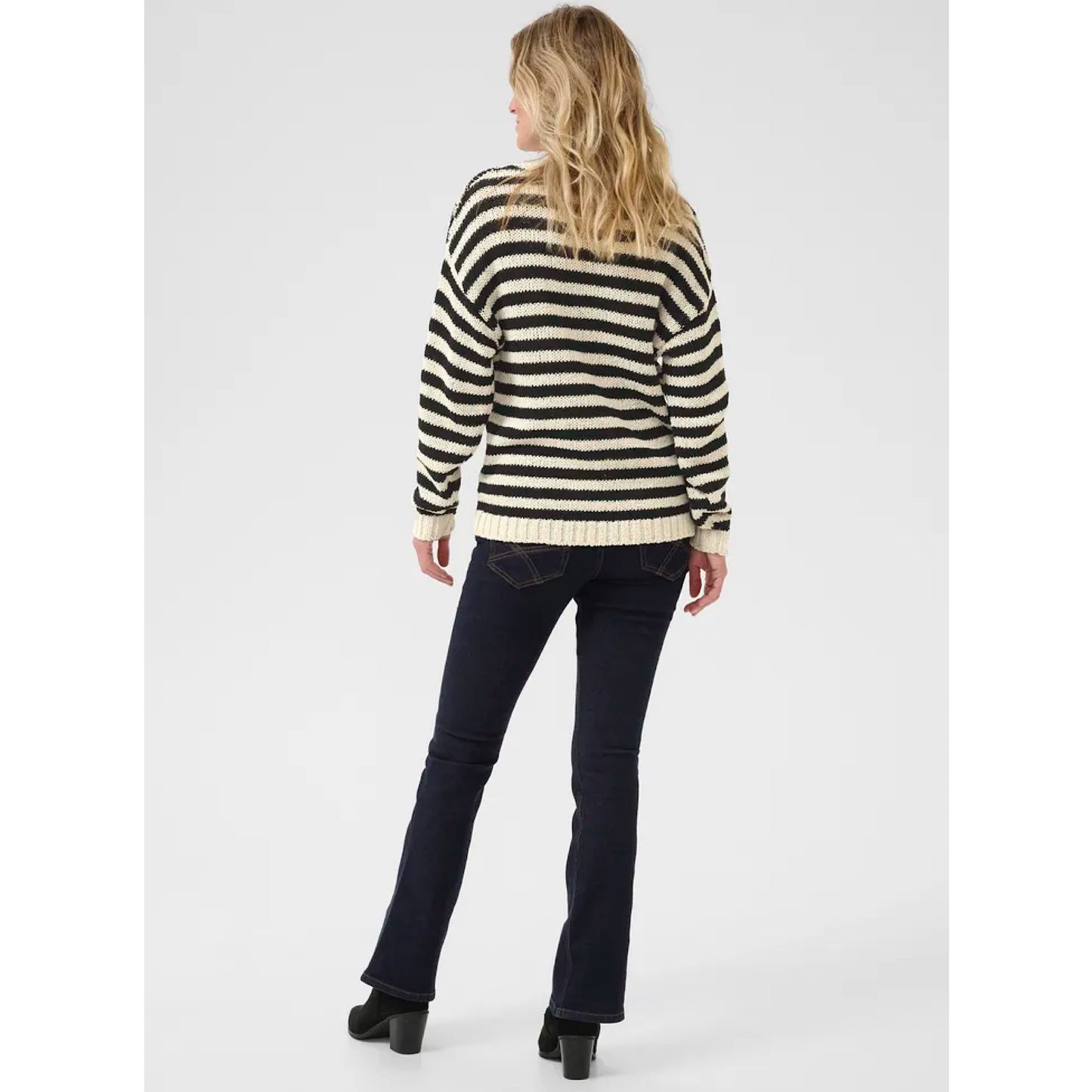 Cream Giveme Stripe Pullover