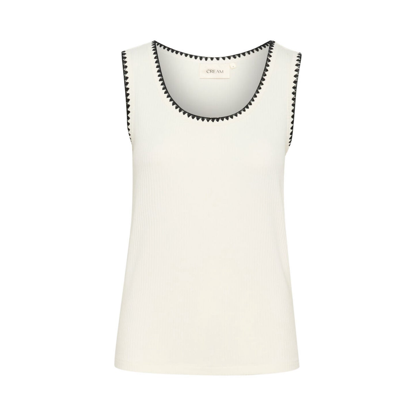Cream Ribba Top