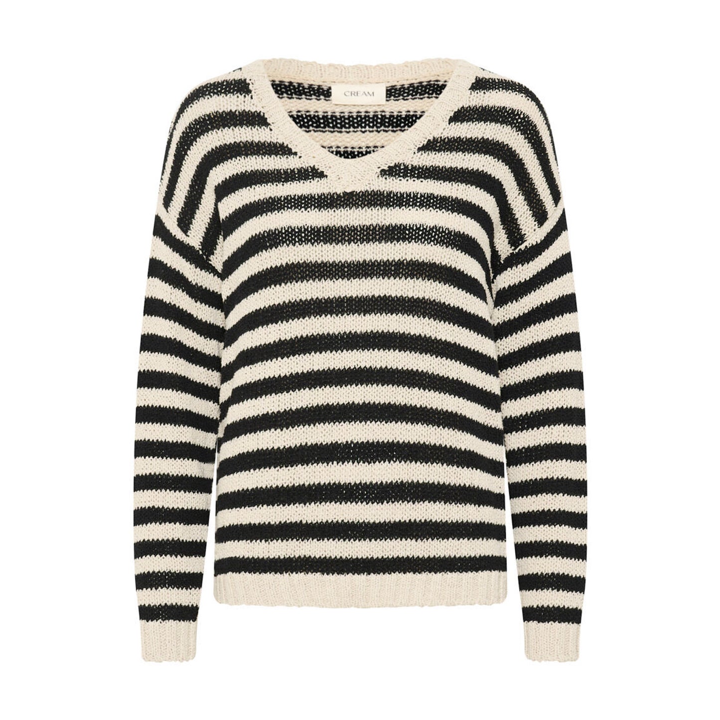 Cream Giveme Stripe Pullover