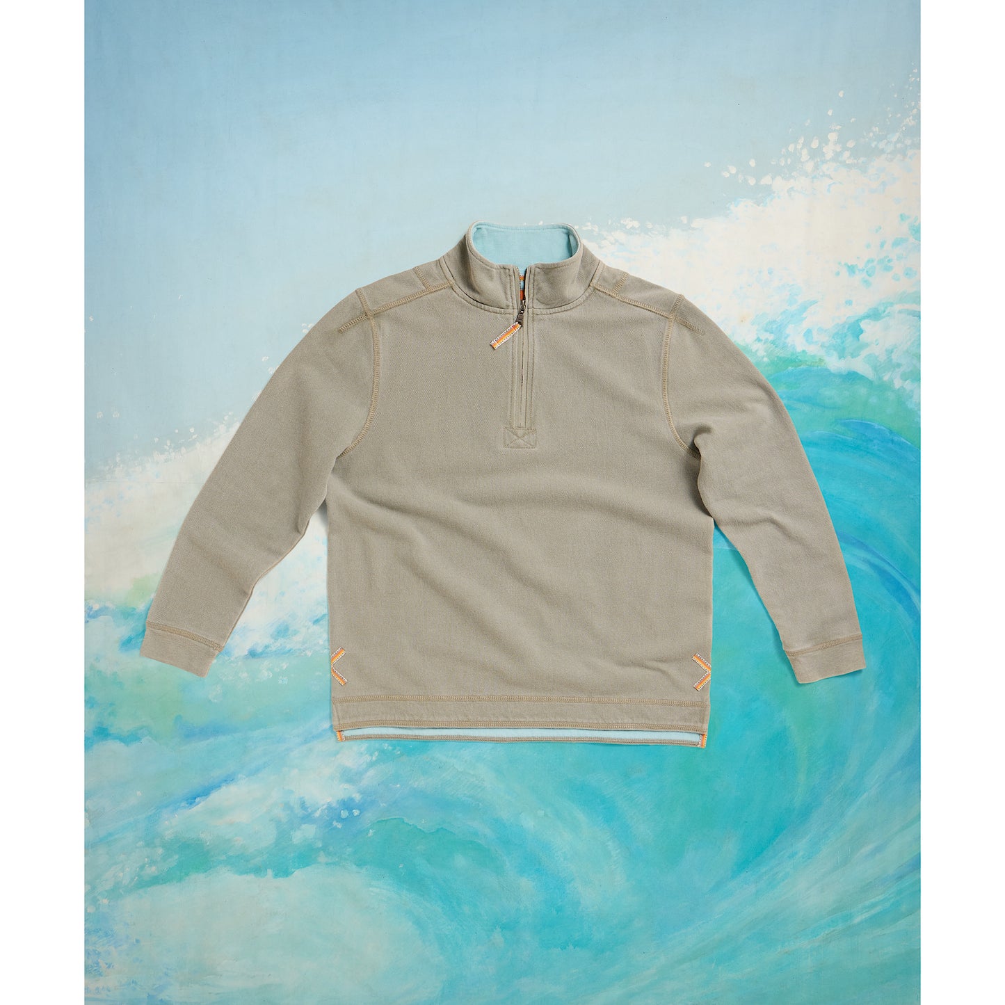 White Stuff Pique Plain Half Zip Sweatshirt
