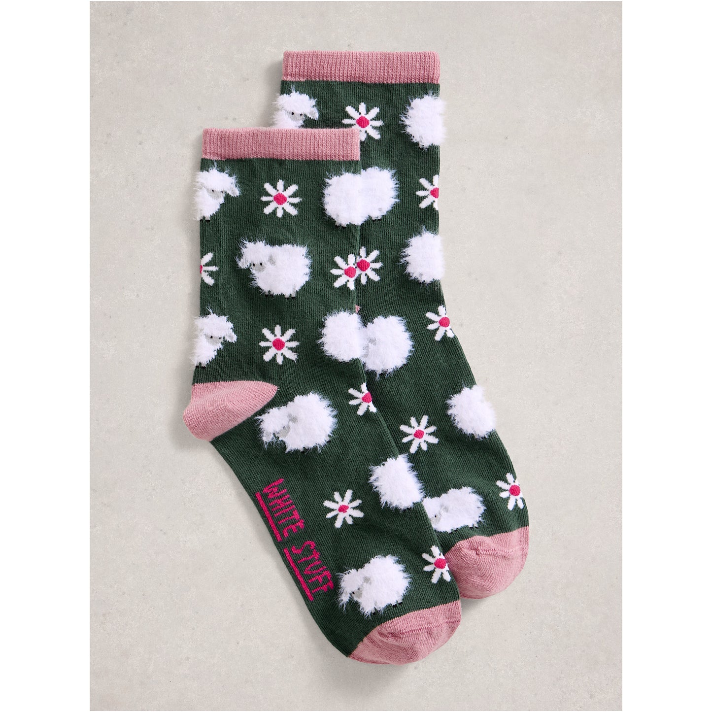 White Stuff Fluffy Sheep Ankle Socks