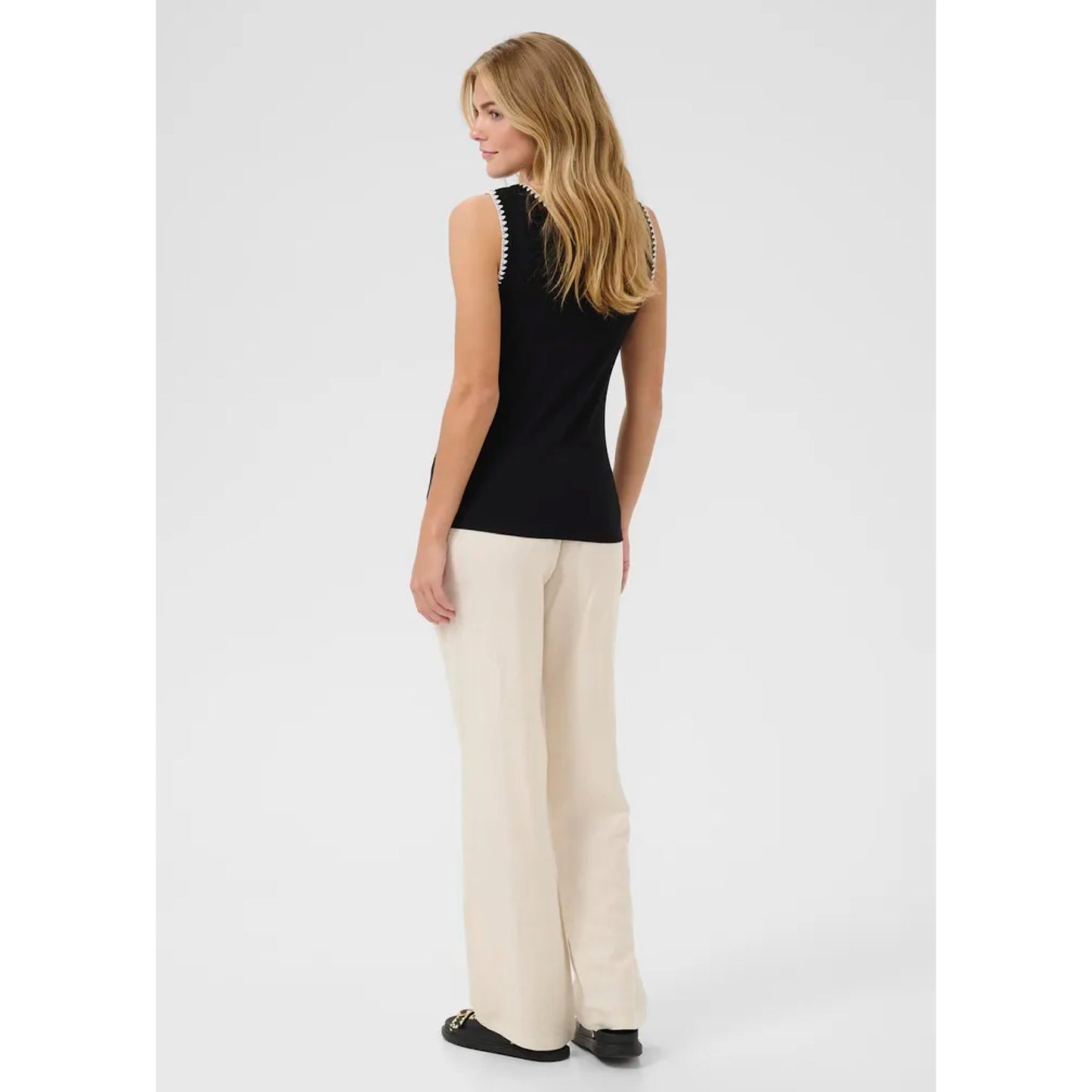 Cream Ribba Top
