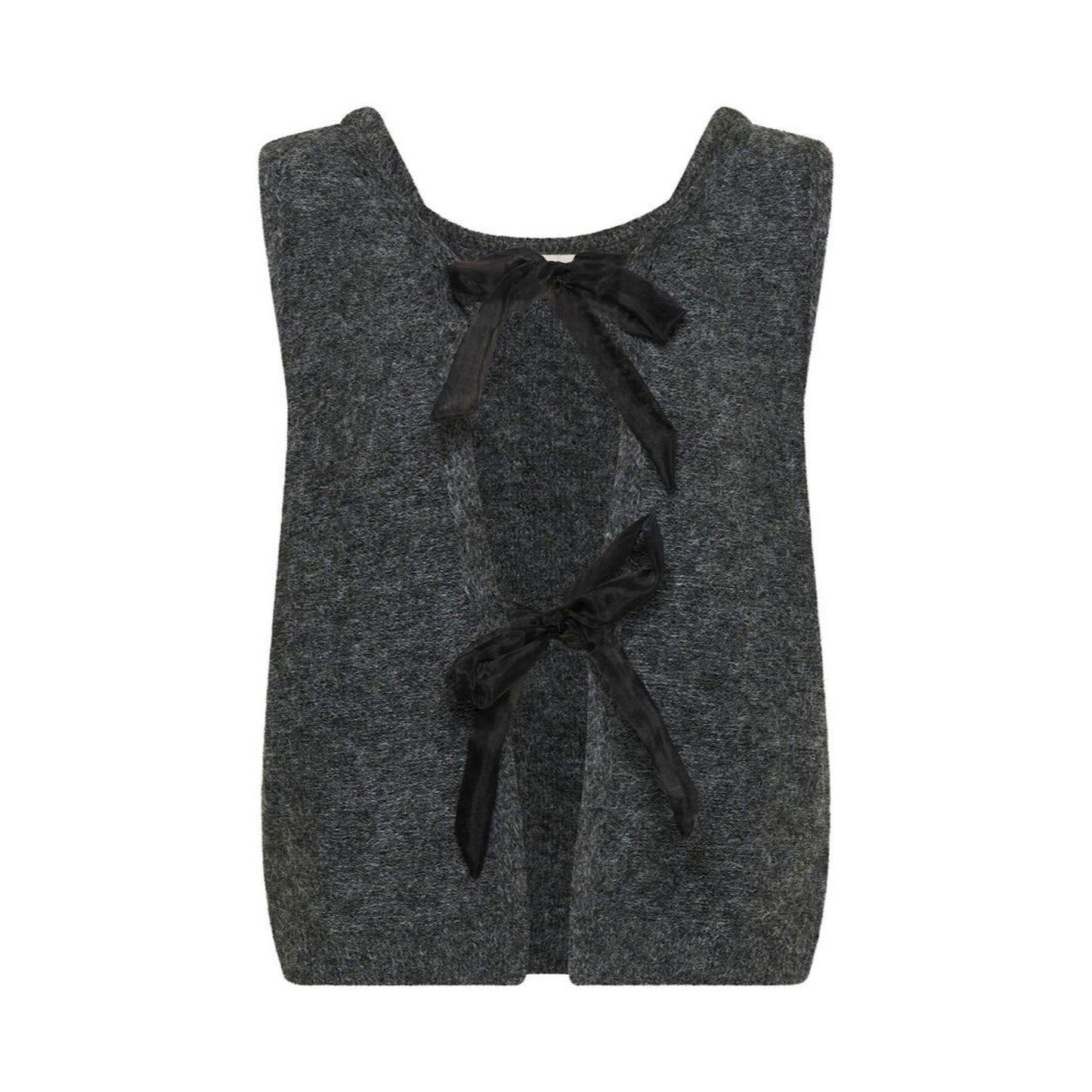 Cream Bulp Knit Vest