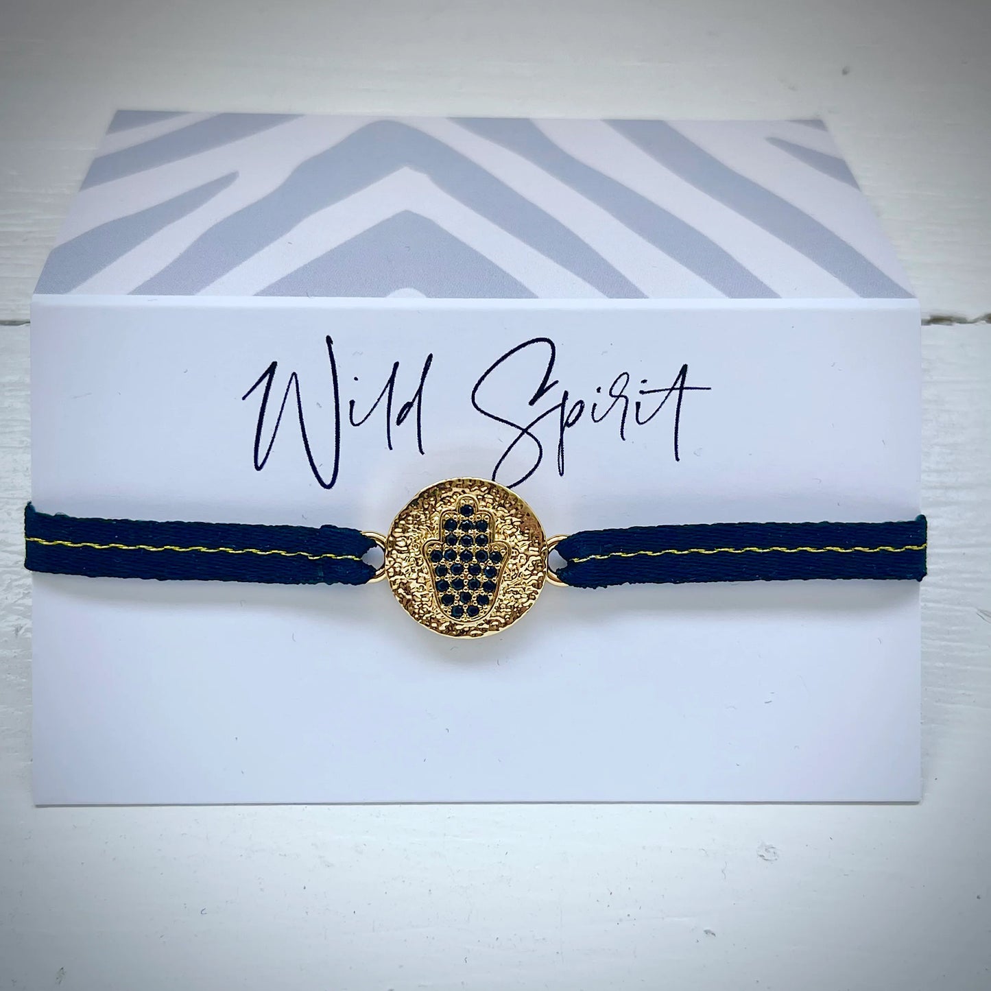 Wild Spirit Black Hand Of Protection Bracelet