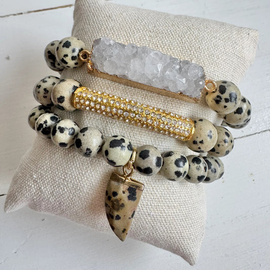 Wild Spirit Dalmatian Haven Bracelet Set