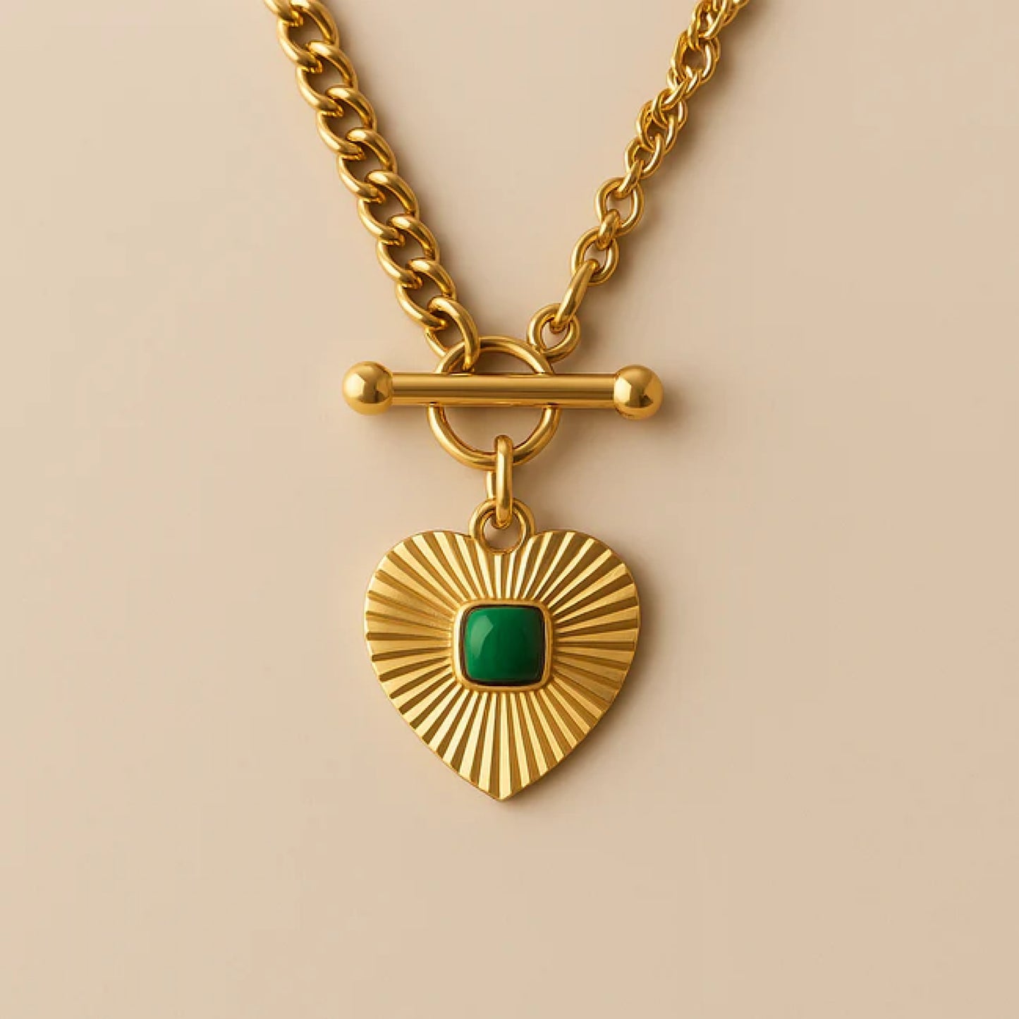 Gold Lunar Agate Necklace