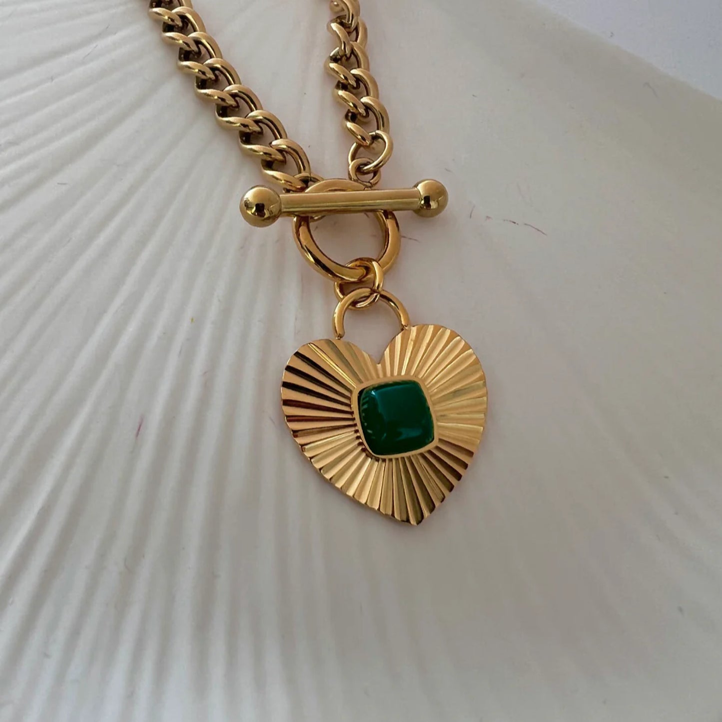 Gold Lunar Agate Necklace