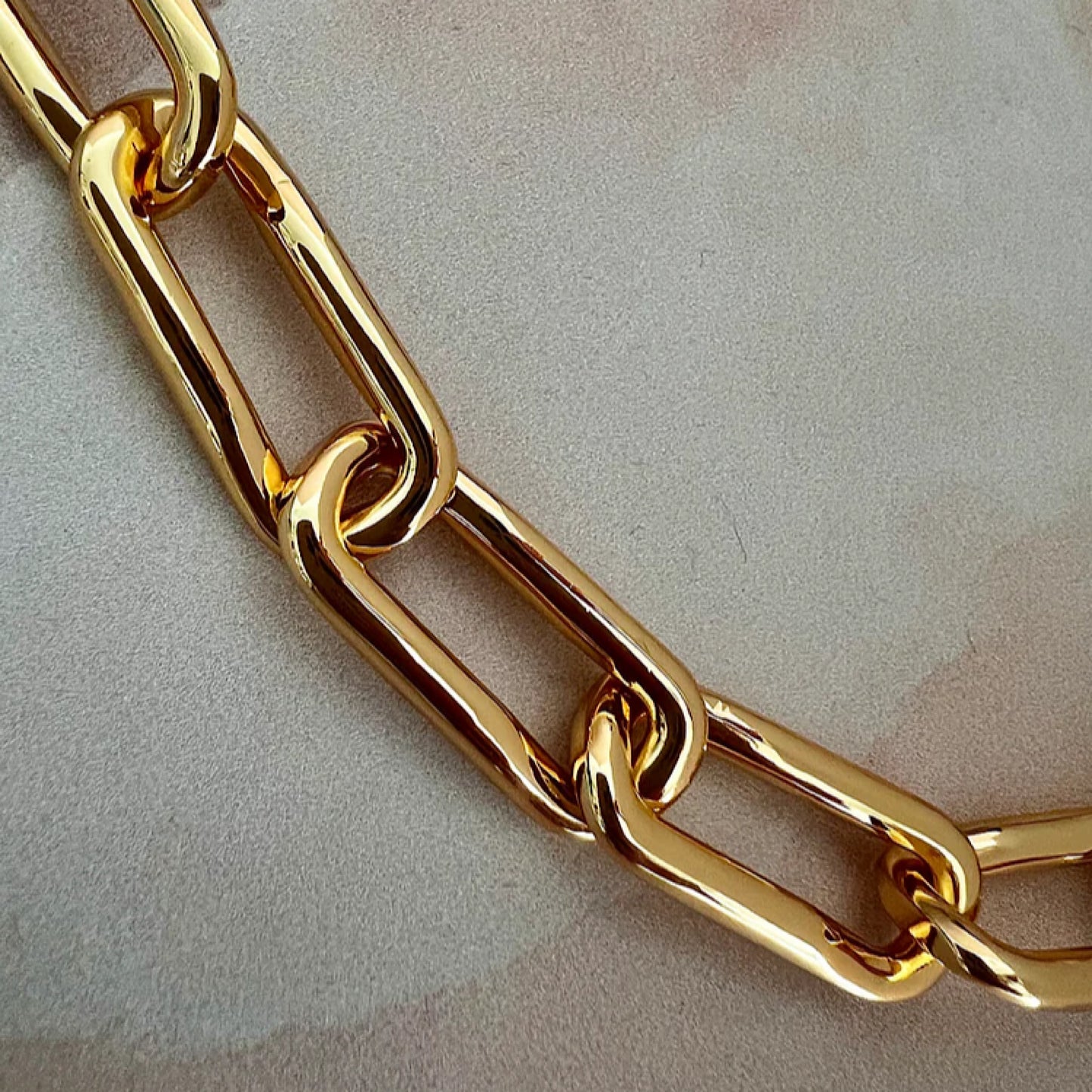 Gold Lunar Chunky Organic Bracelet