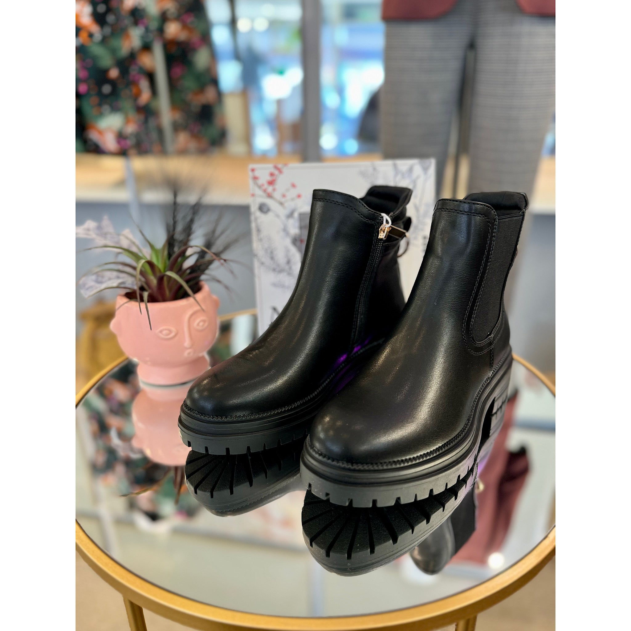 XTI Black Chelsea Boot â Suburban Muse