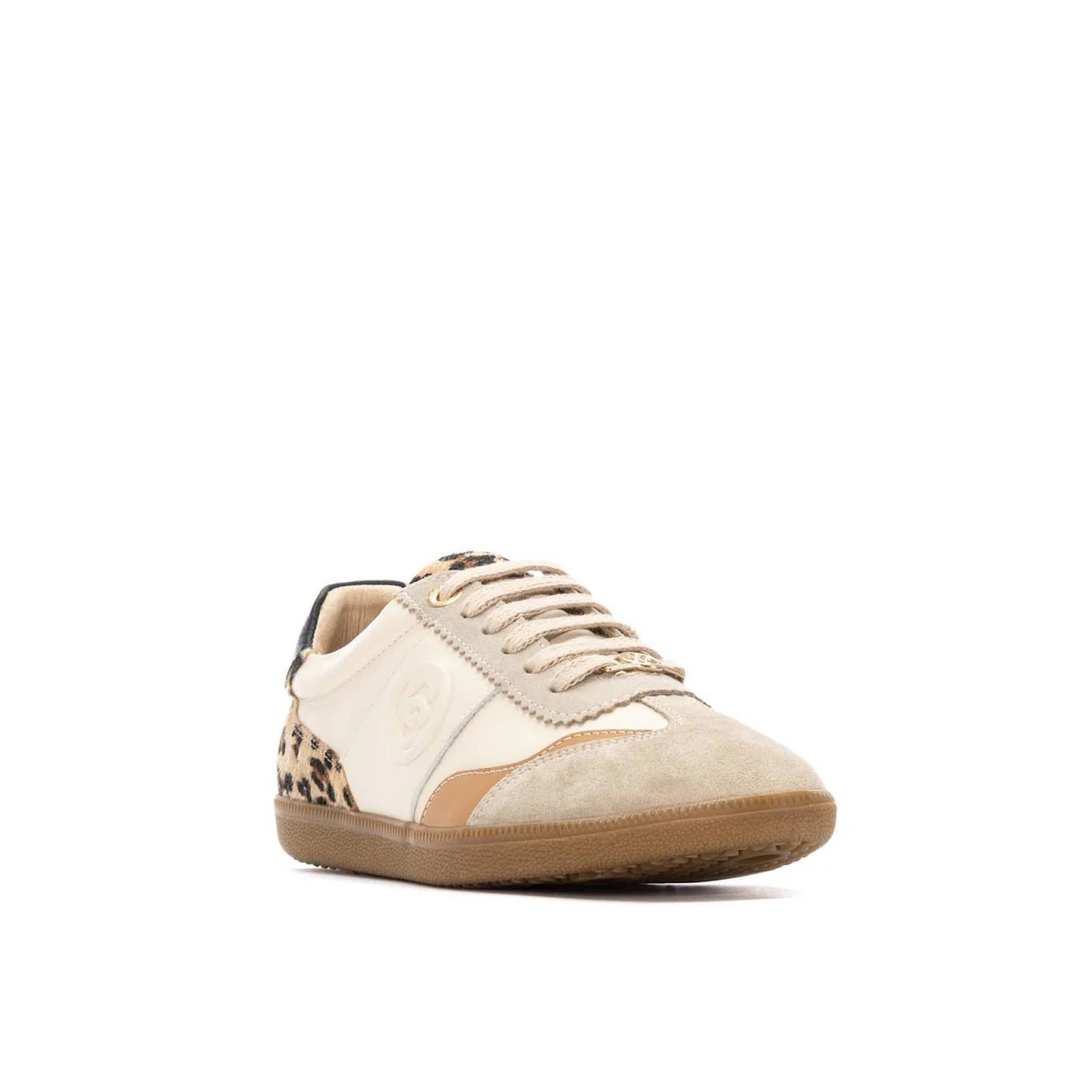 Carmela Leopard Heel Trainers