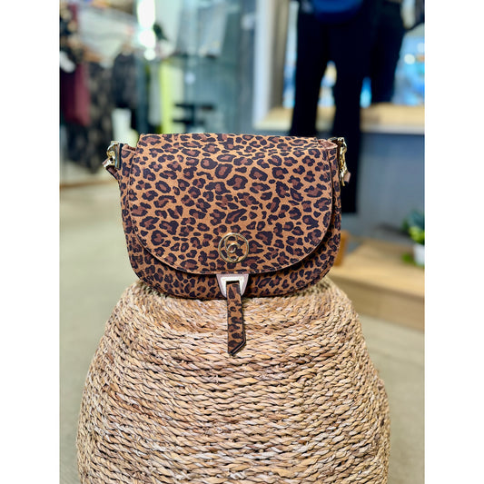Carmela Leopard Cross Body Handbag
