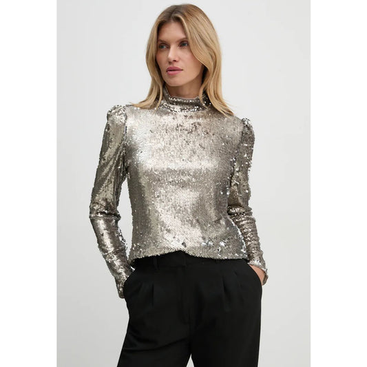 Bruuns Bazaar Aniqa Sequin Roll Neck