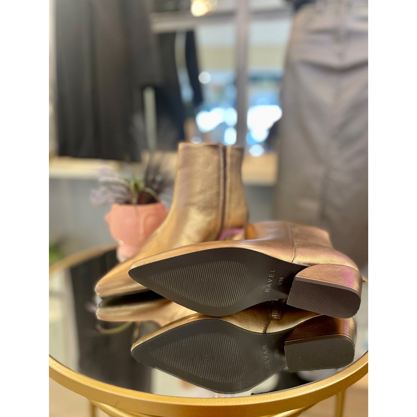 Ravel Bronze Leather Hanwick Boots