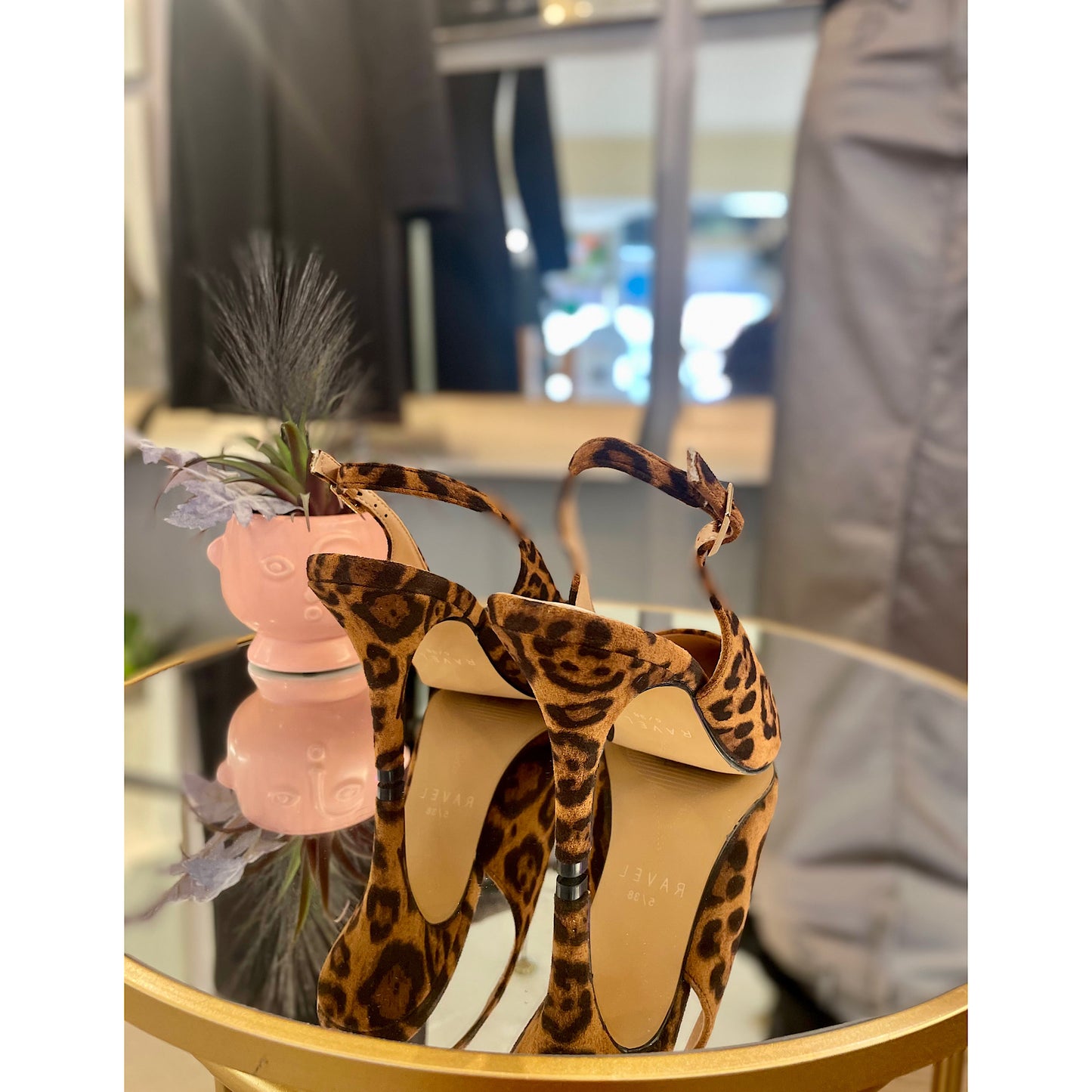 PRE-LOVED Ravel Leopard Sling Back Size 6