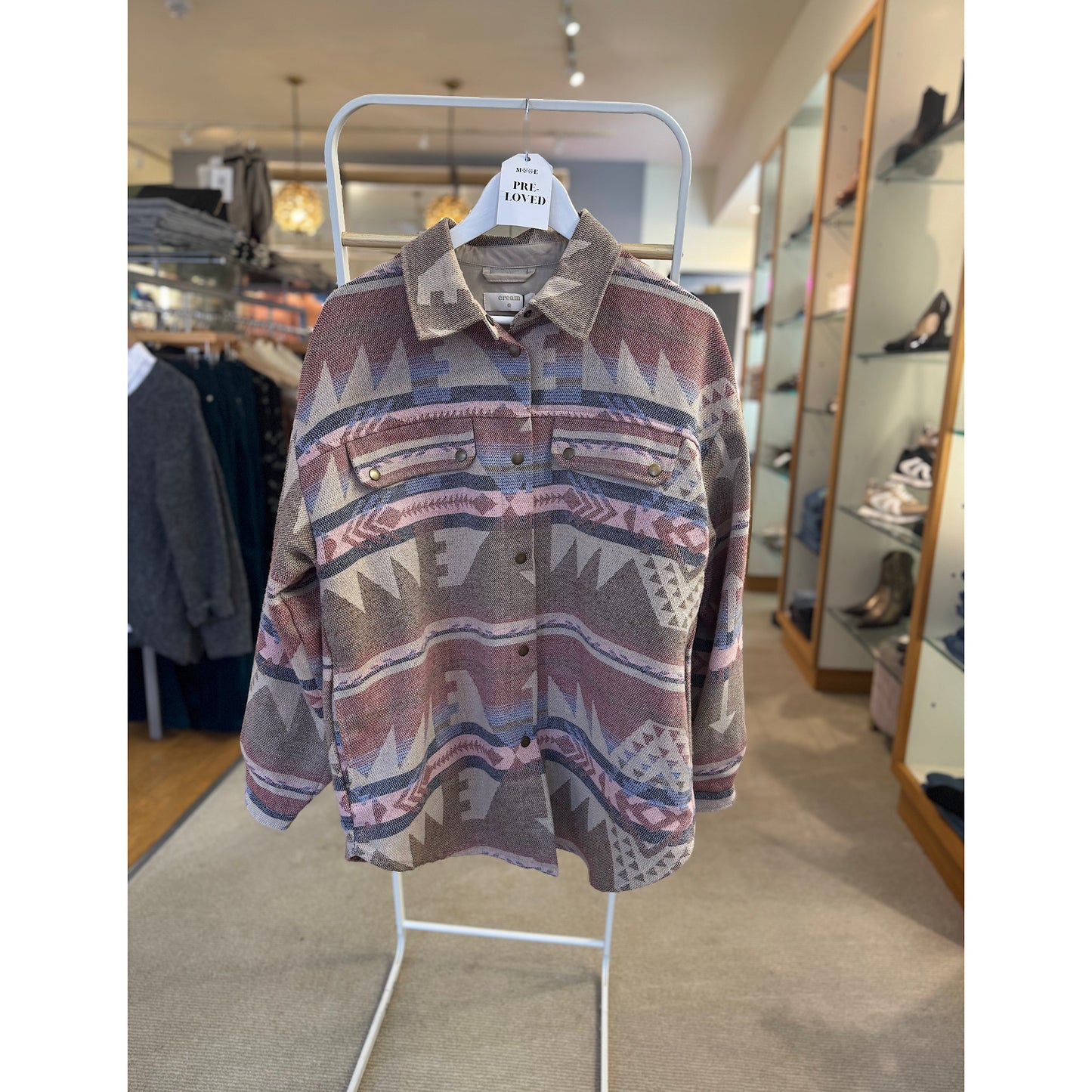 PRE-LOVED Cream Shacket Size 14