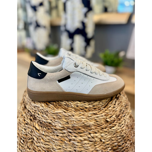 Carmela White Leather Trainers