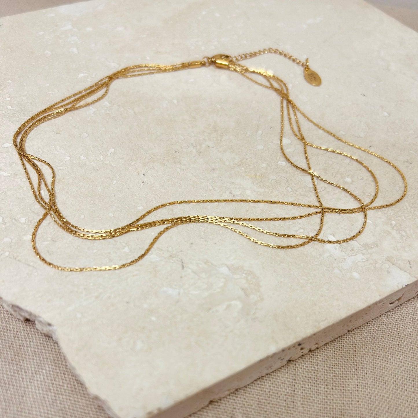 Little Nell Everyday Gold Multi-strand Choker Necklace
