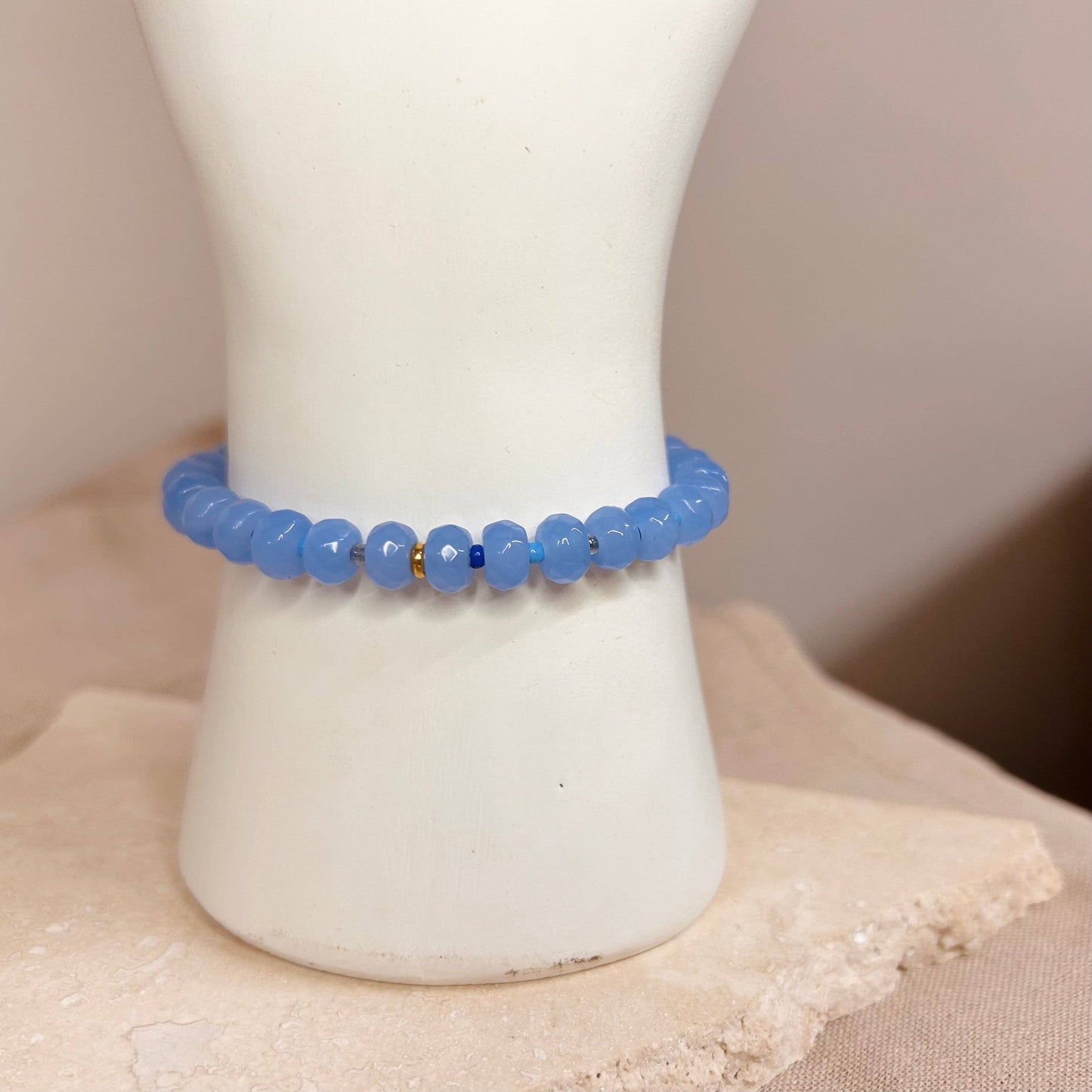 Little Nell Chunky Blue Beaded Bracelet