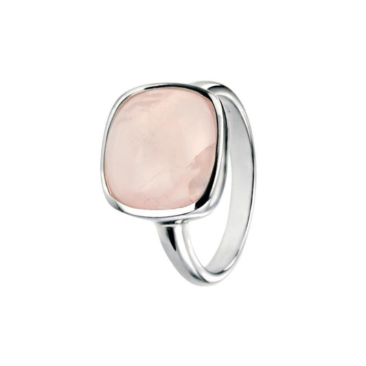 Sterling Silver and Rose Quartz Ring