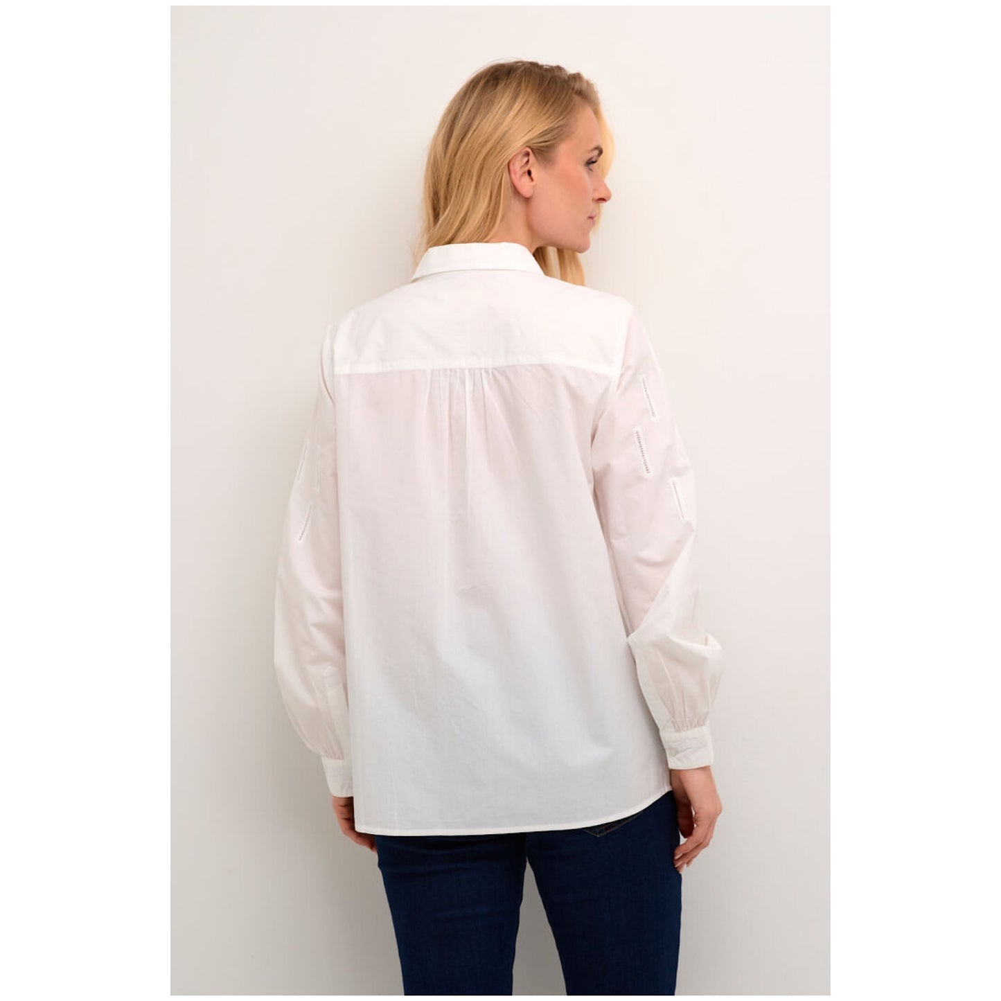 Cream Neve Embroidered Shirt