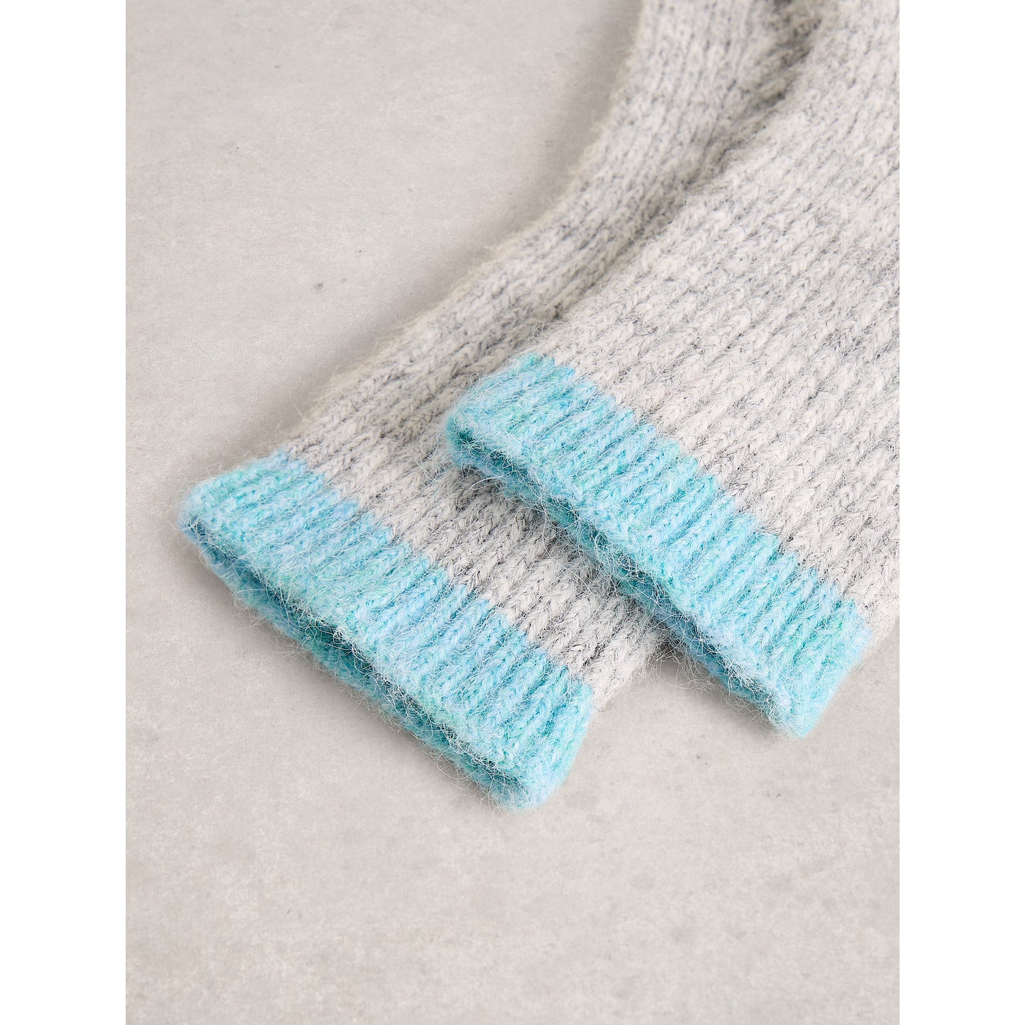 White Stuff Colour-block Knitted Glove
