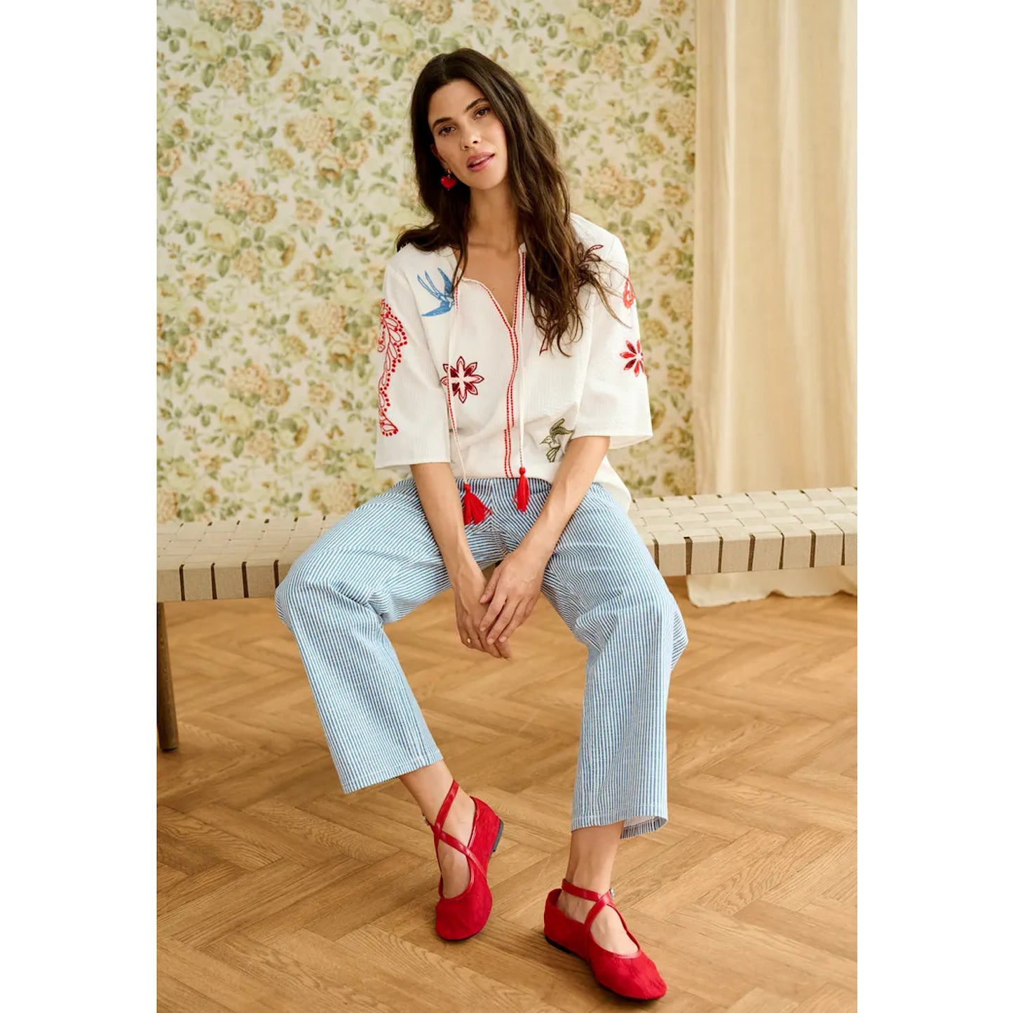 Cream Rosetta Blouse
