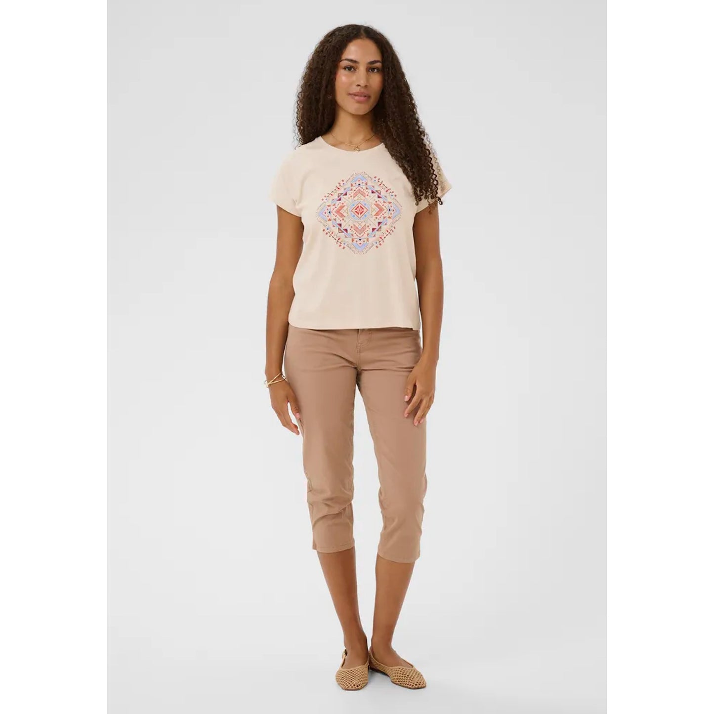 Cream Wrikki T-Shirt