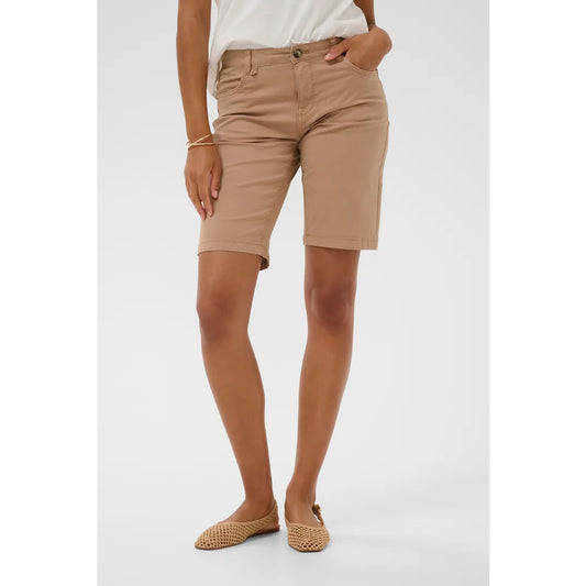 Cream Berta Twill Shorts