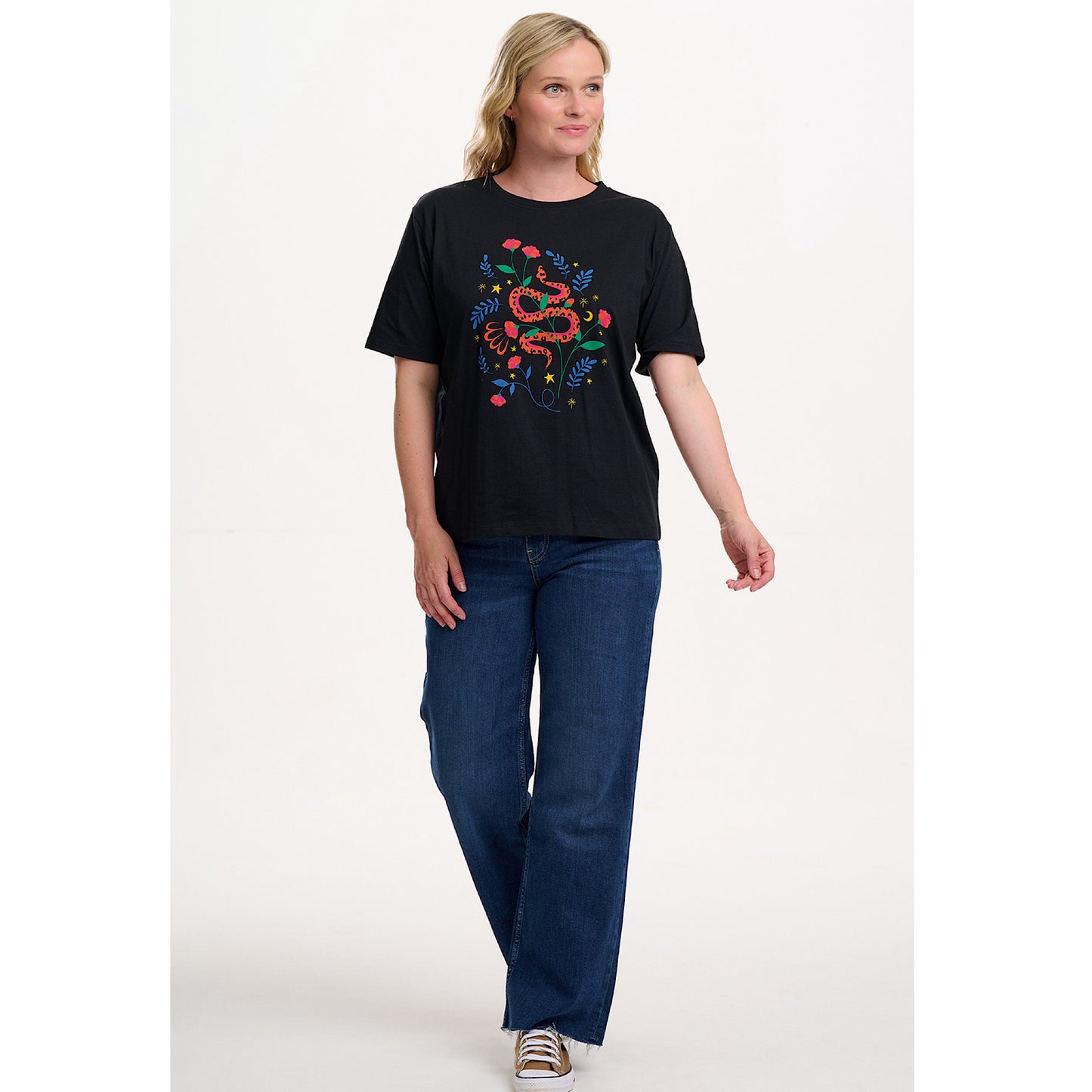 Sugarhill Brighton Kinsley Pop Snake Floral T-Shirt
