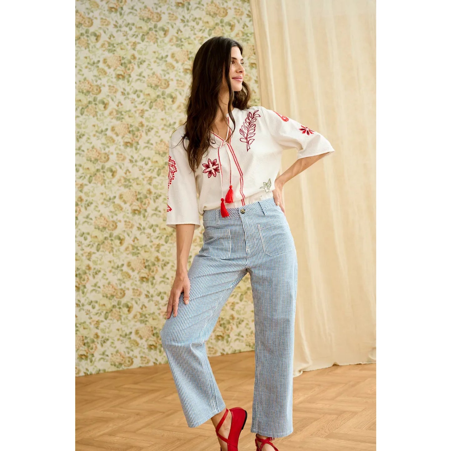 Cream Rosetta Blouse