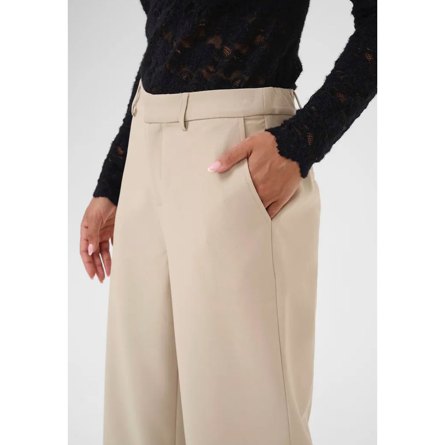 Cream Hollie Trousers