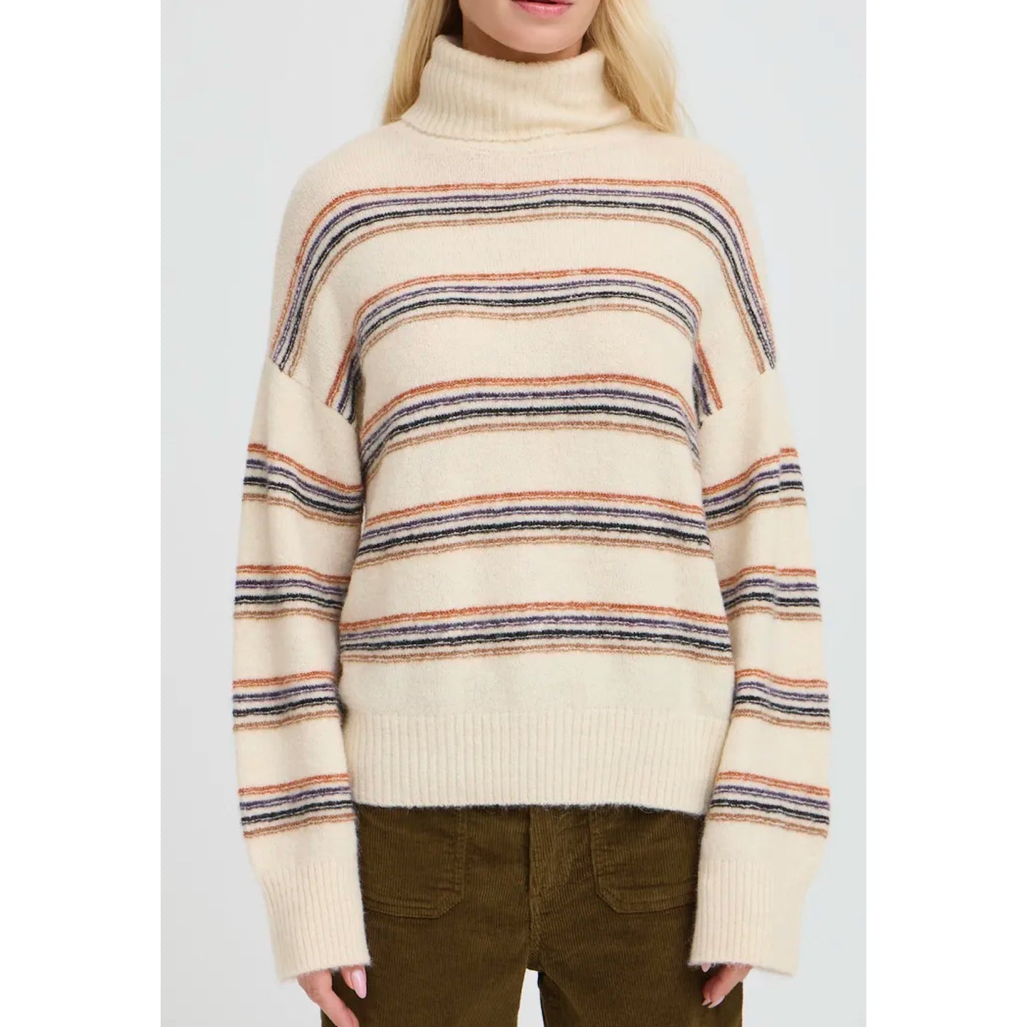 B.Young Monna Stripe Roll Neck