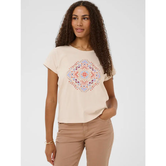 Cream Wrikki T-Shirt