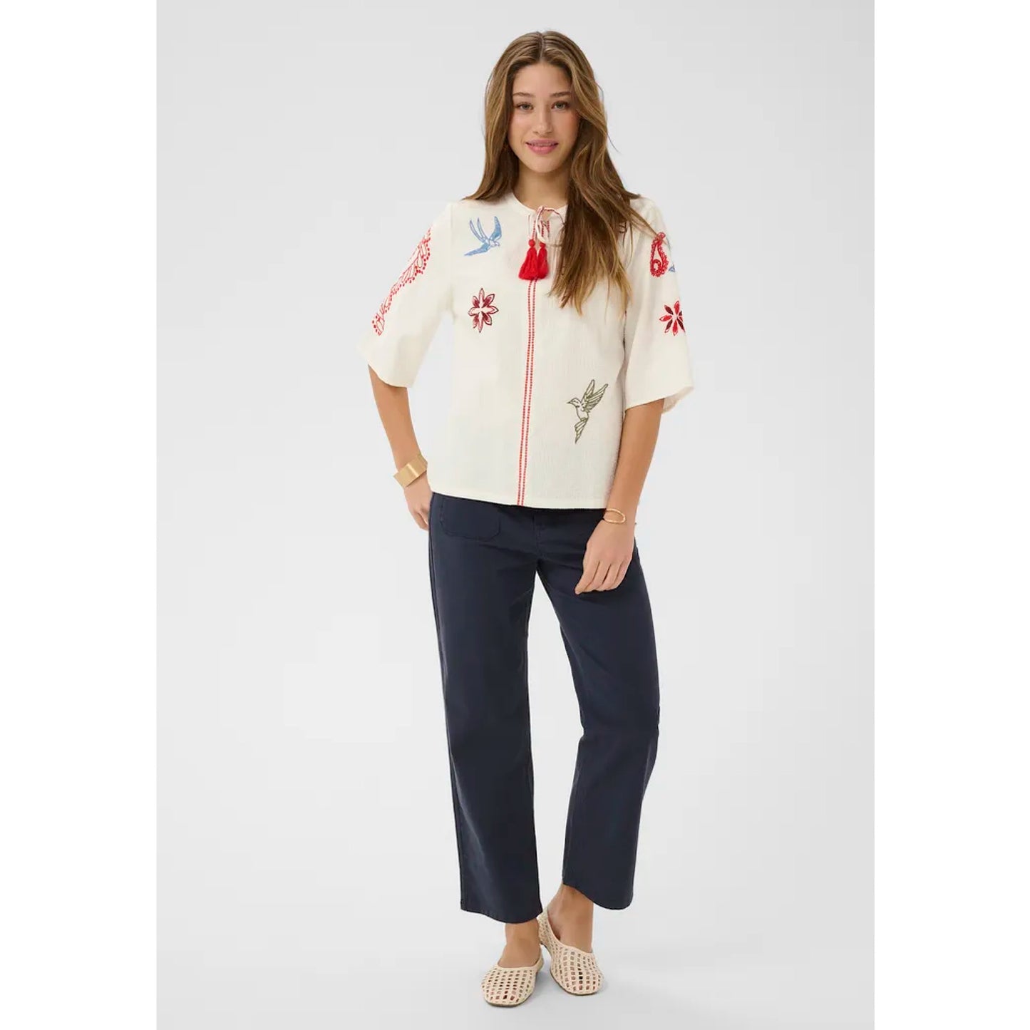 Cream Rosetta Blouse