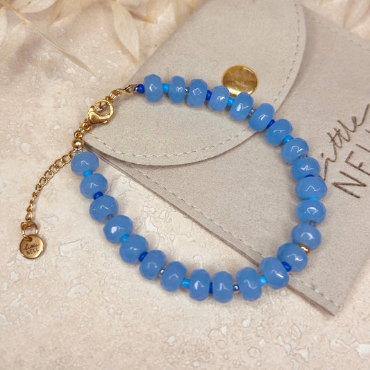 Little Nell Chunky Blue Beaded Bracelet