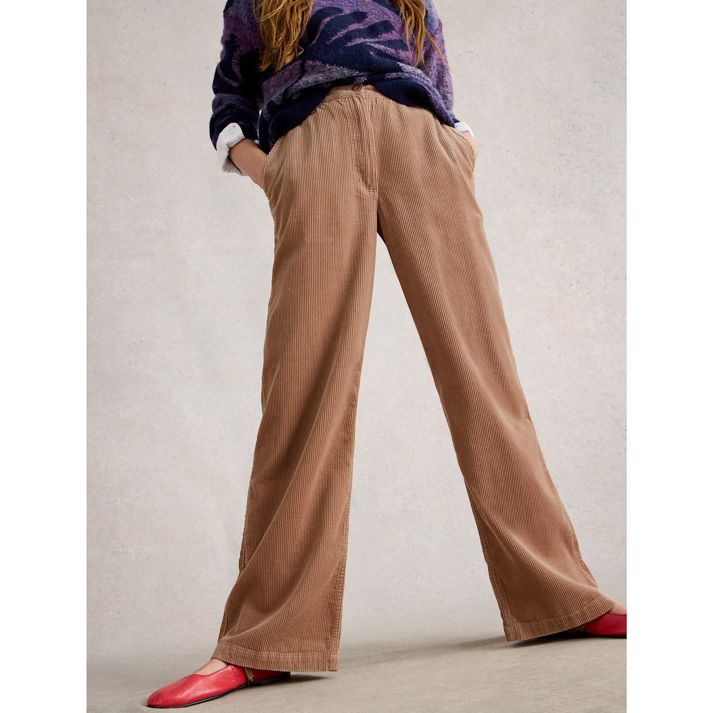 White Stuff Belle Cord Wide Leg Trousers