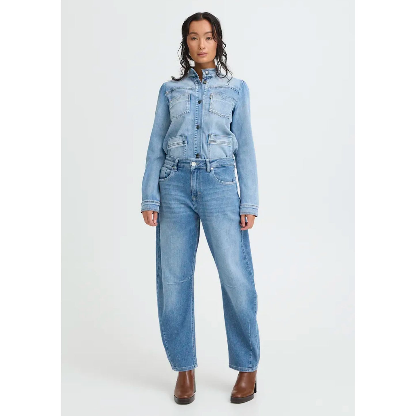 Pulz Zanni Barrel Leg Jeans