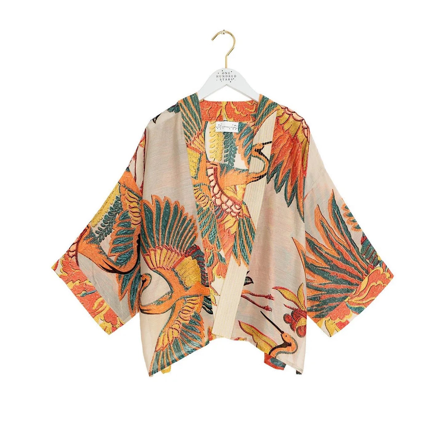 One Hundred Stars Crane Stone Kimono