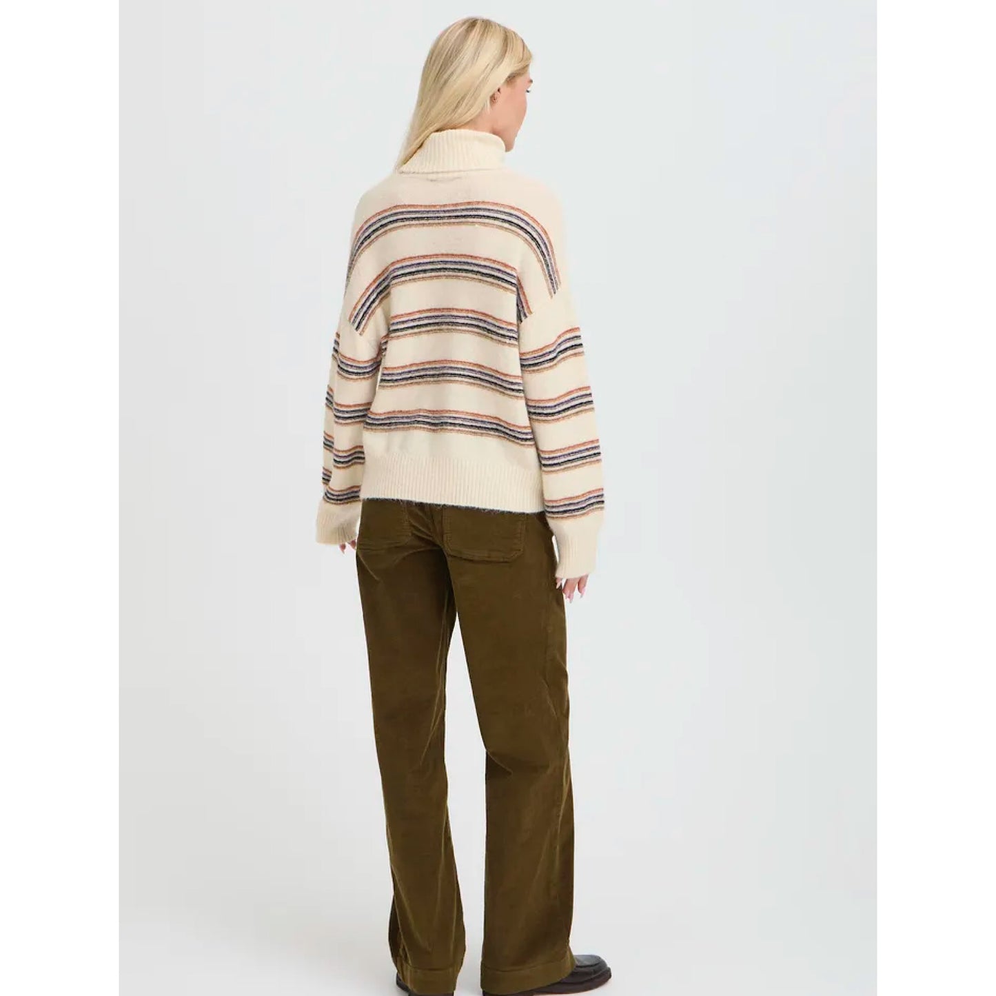 B.Young Monna Stripe Roll Neck